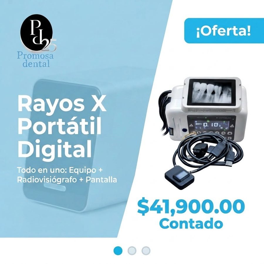 Rayos X portátil digital todo en uno con radiovisiógrafo y pantalla en $41,900 de contado